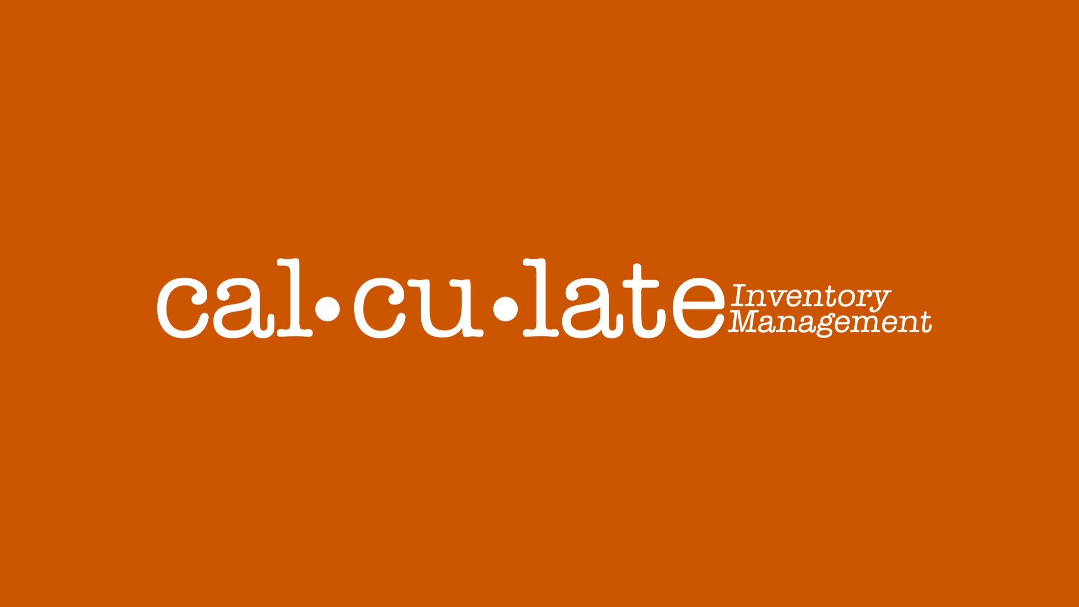 Cal-cu-late Inventory Mgmt
